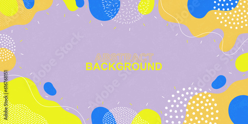 Bright background. Color wave template presentation design with color line and dots.
