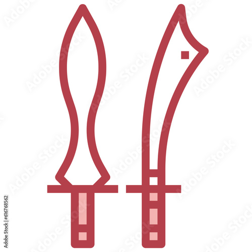 dagger line icon,linear,outline,graphic,illustration