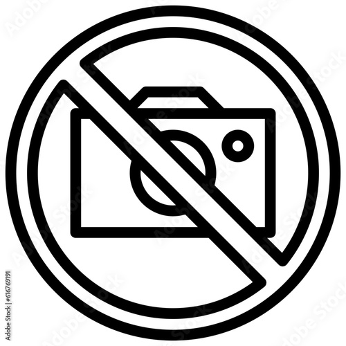 no photo line icon,linear,outline,graphic,illustration