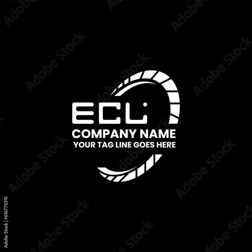 ECL letter logo creative design with vector graphic, ECL simple and modern logo. ECL luxurious alphabet design  