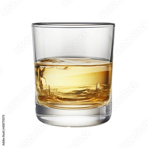 glass with alcohol spirit isolated transparent background