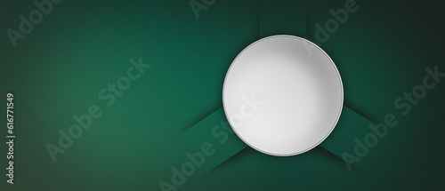 button on green background concept