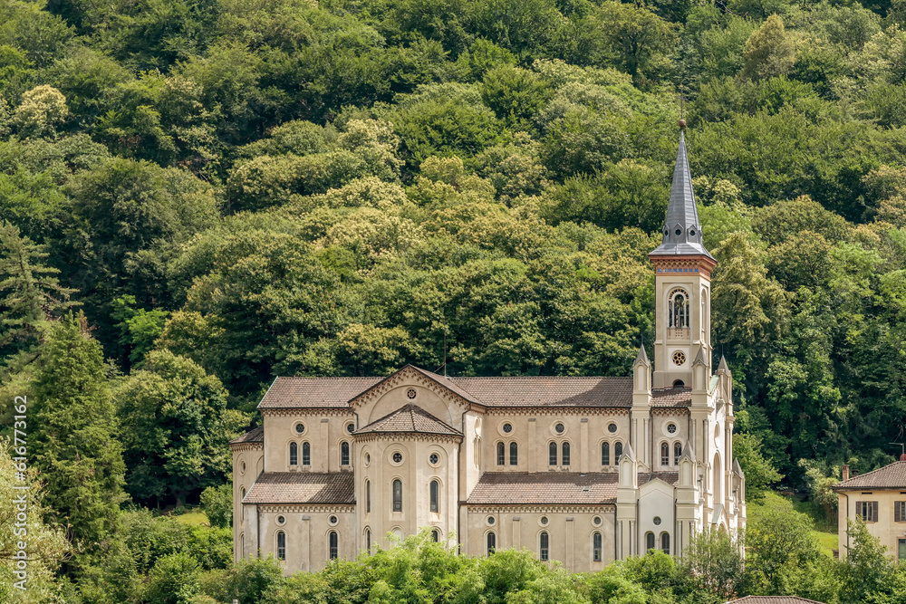 The church of San Carlo Borromeo, known by the locals as the Cathedral of the desert, is a religious building located in Cernesio, in the Lugano district of Barbengo, Switzerland