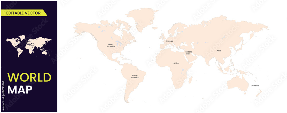 World map vector, isolated on white background. Flat Earth map . Globe ...