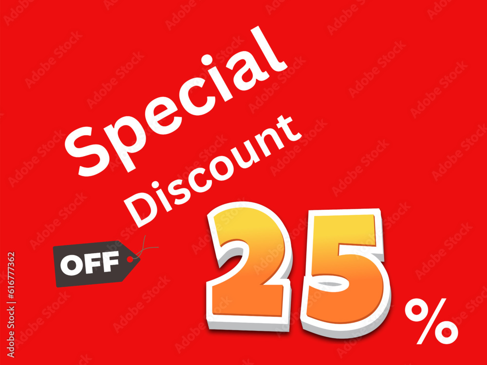up to 25 precent discount