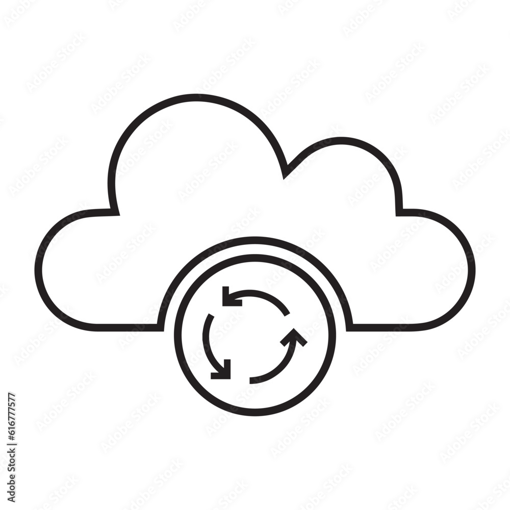 Cloud connection, cloud network, cloud computing icon Cloud connection, cloud network, cloud computing icon