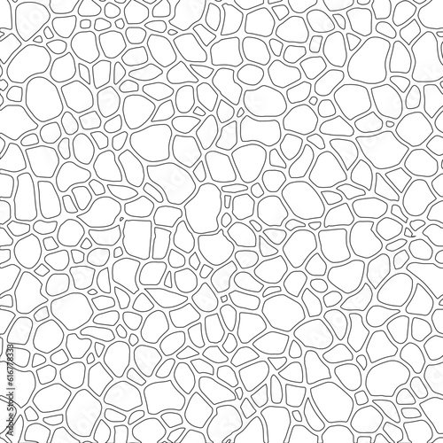 Stone on ground vector, Broken tiles mosaic pattern. texture interior background line art. set of graphics elements drawing for architecture and landscape design. cad pattern