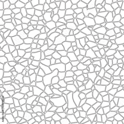 Stone on ground vector, Broken tiles mosaic pattern. texture interior background line art. set of graphics elements drawing for architecture and landscape design. cad pattern