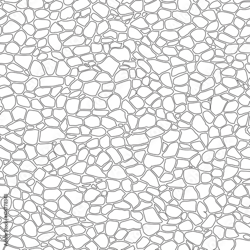 Stone on ground vector, Broken tiles mosaic pattern. texture interior background line art. set of graphics elements drawing for architecture and landscape design. cad pattern photo