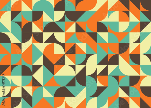 Abstract Geometric Pattern generative computational art illustration