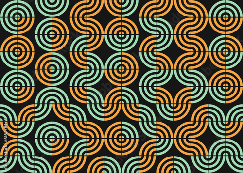 Abstract Geometric Pattern generative computational art illustration