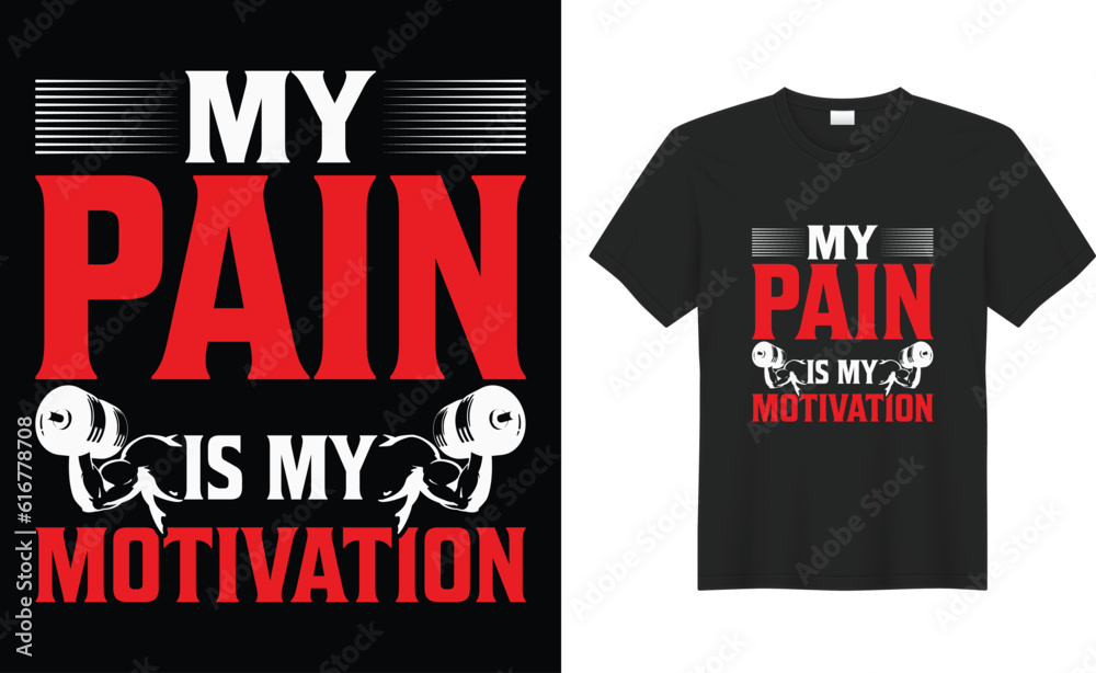 The fitness motivational typography Editable Print Ready Perfect Vector ...