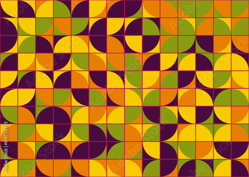 Abstract Geometric Pattern generative computational art illustration