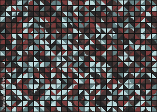 Abstract Geometric Pattern generative computational art illustration