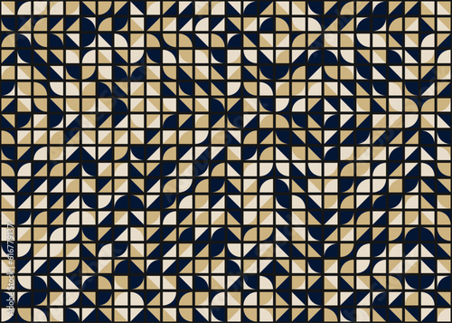 Abstract Geometric Pattern generative computational art illustration