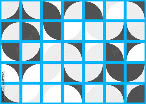 Abstract Geometric Pattern generative computational art illustration