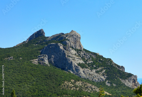 The mountain Delikli-Burun in Laspinsky pass in Crimea