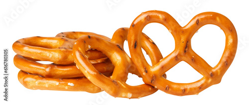 Obraz na płótnie Delicious pretzels cut out
