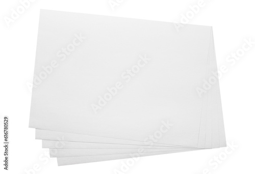 Canvas-taulu Stack of blank paper sheets, cut out