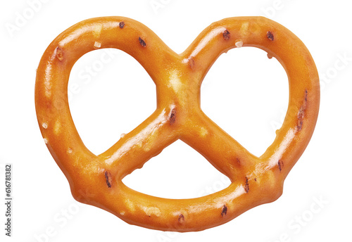 Obraz na plátně Delicious pretzel cut out