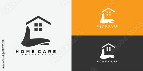 home care logo design with creative concept