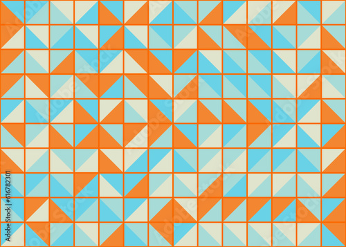 Abstract Geometric Pattern generative computational art illustration