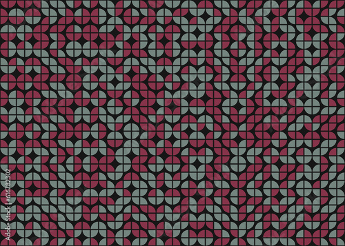 Abstract Geometric Pattern generative computational art illustration