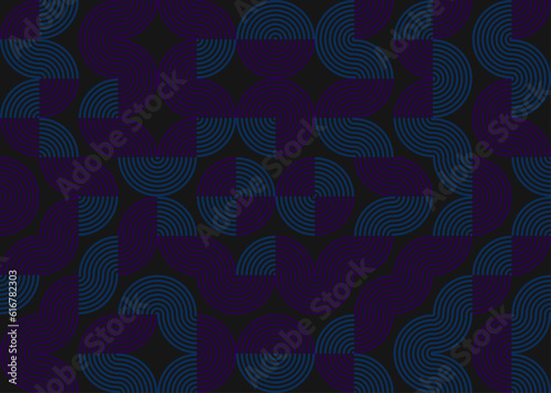 Abstract Geometric Pattern generative computational art illustration