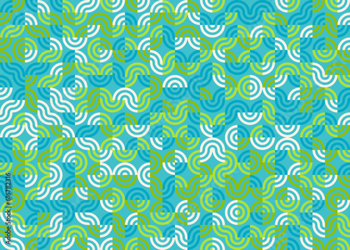 Abstract Geometric Pattern generative computational art illustration