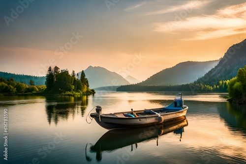 sunset on the lake © Matthew