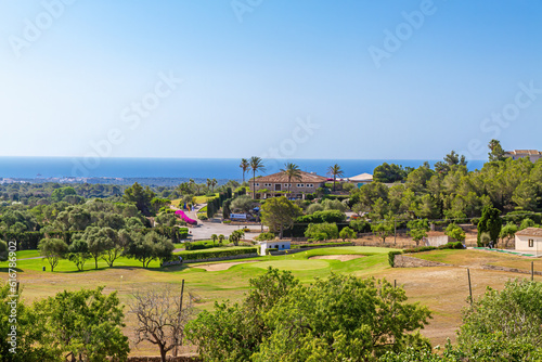 Blick auf den Vall D'OR Golfplatz, Mallorca Spanien photo