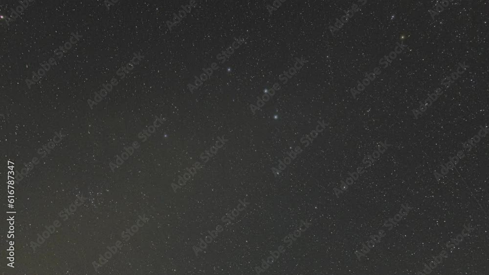 time lapse of the starry sky with clouds at night