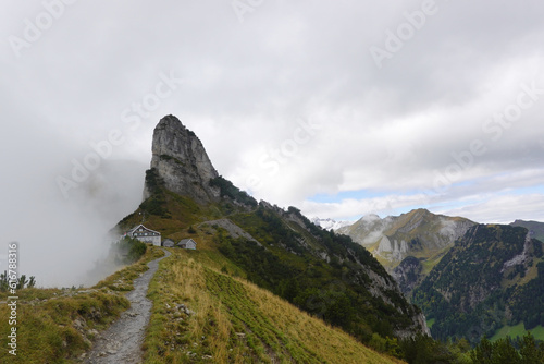 Stauberenkanzel mountain in Appenzell, the Swiss mountains