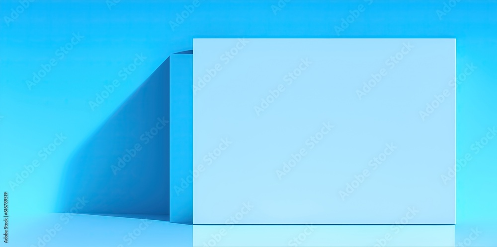 Empty blue table for product with blue wall background. Empty blue table for product with blue wall background.