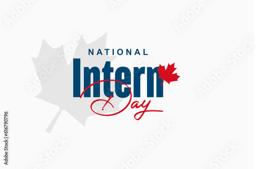 national intern day, background template Holiday concept