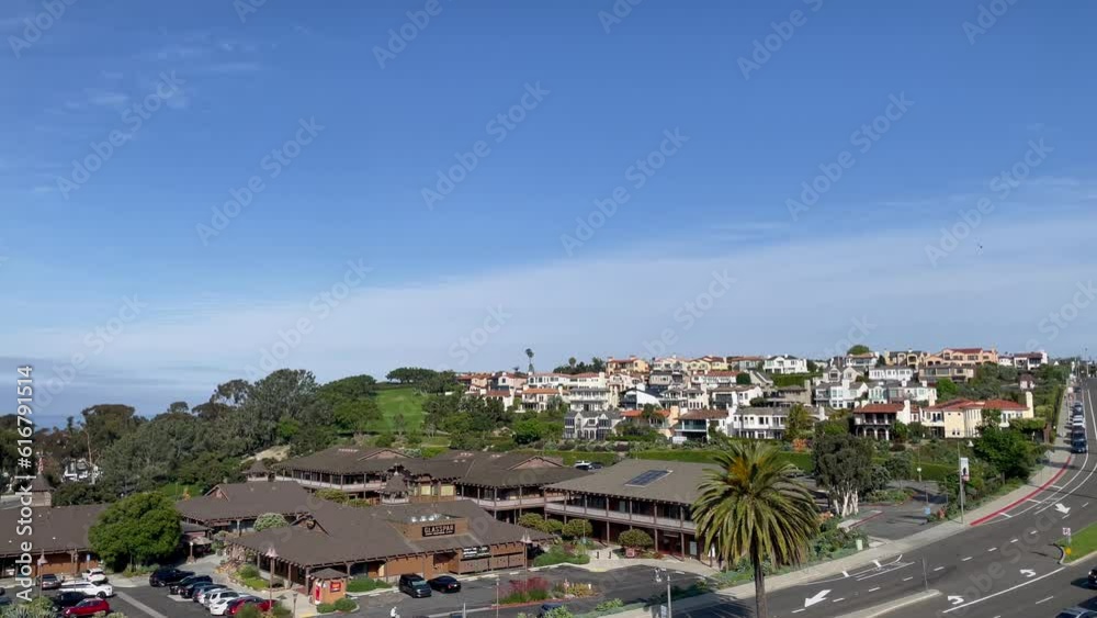 Scenic aerial Dana Point coast and marina vista on a beautiful summer day, Orange County, Southern California Scenic aerial Dana Point coast and marina vista on a beautiful summer day, Orange County, Southern California