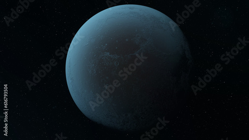 A Majestic Moon in Captivating Blue Tones