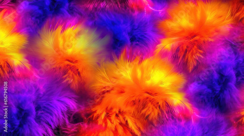 fluffy wallpaper made out of feathers, ai generated image