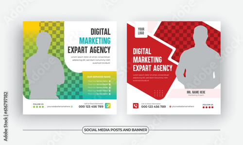 corporate digital marketing social media post or promotional business Instagram post web banner
