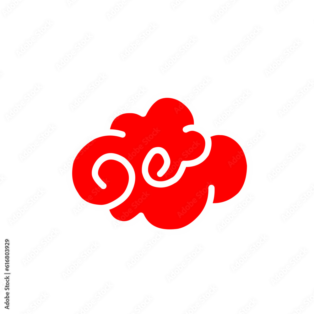Red chinese cloud Red chinese cloud