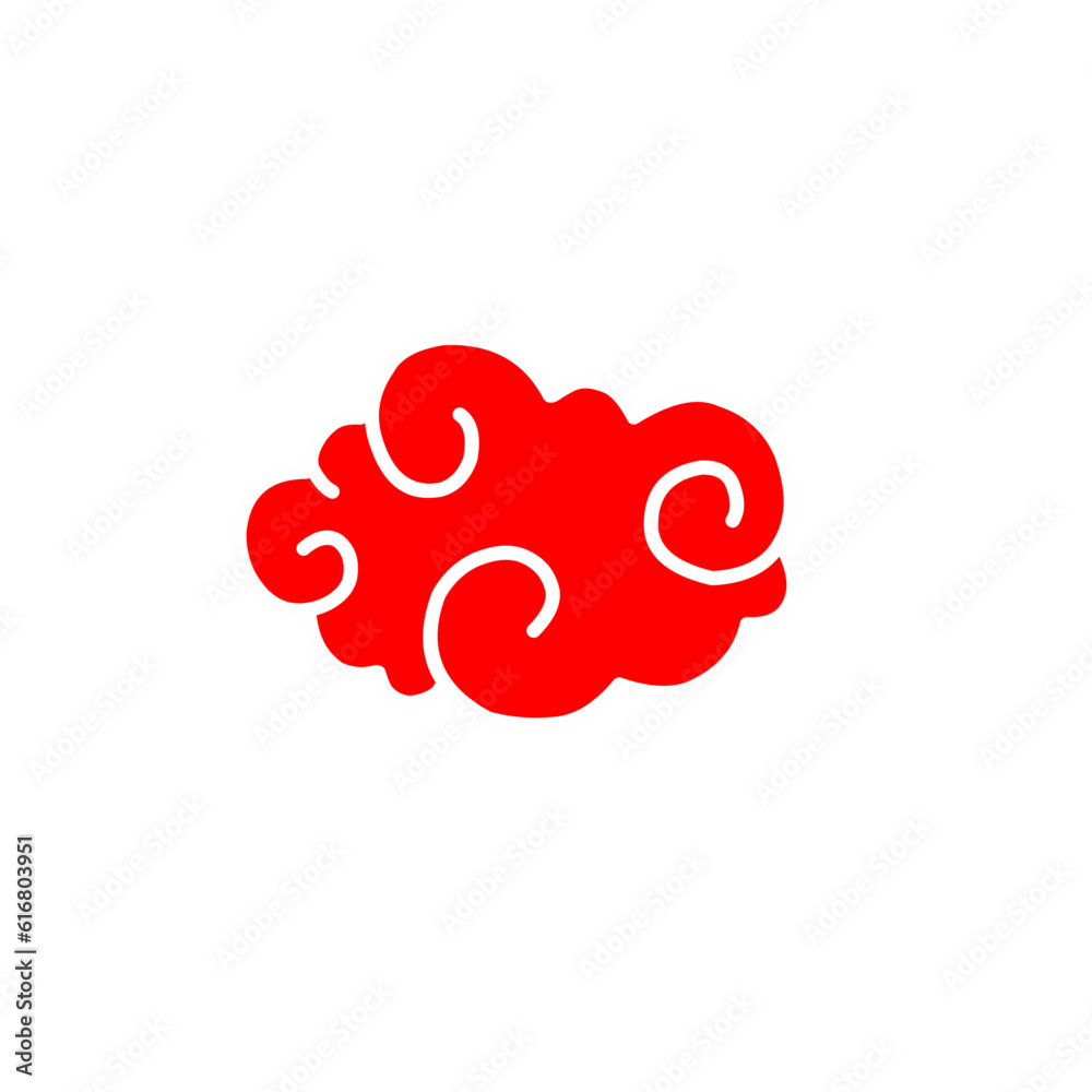 Red chinese cloud Red chinese cloud