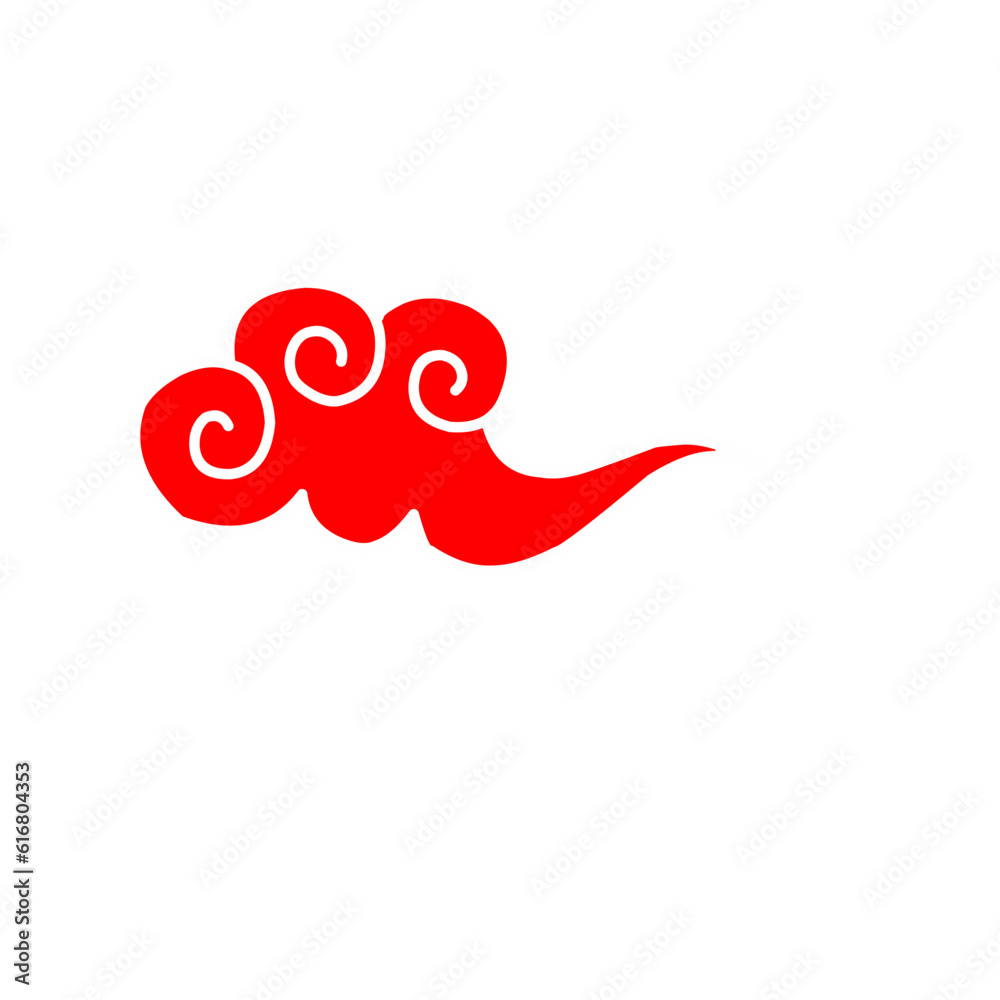 Red chinese cloud Red chinese cloud