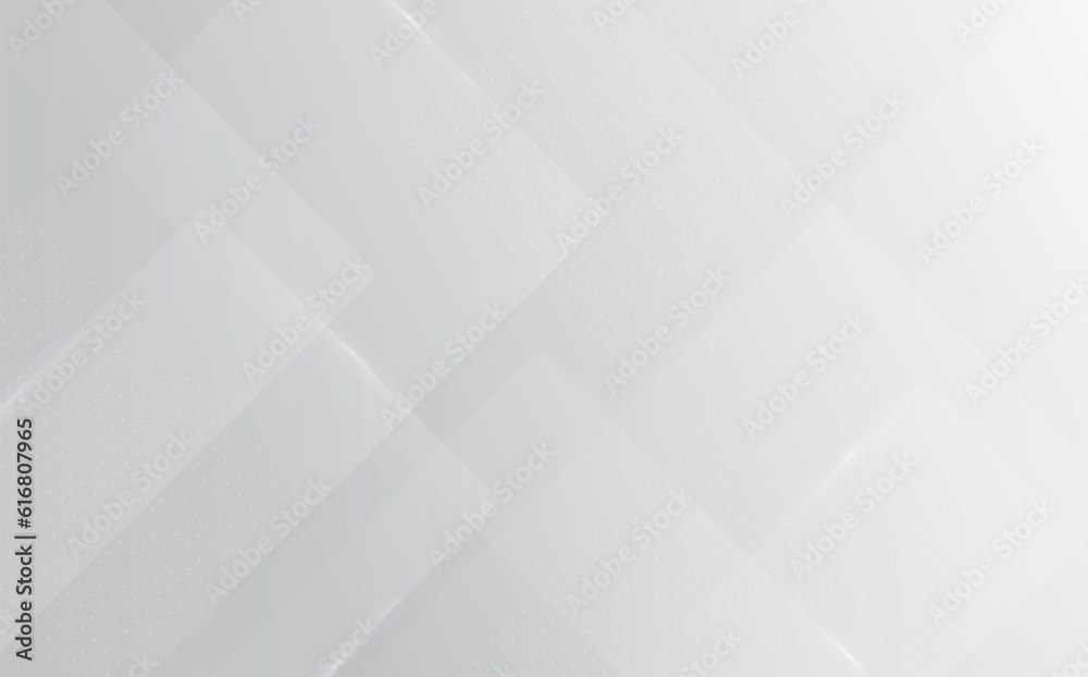 Abstract gradient white and grey pattern templat decoration design with dot halftone style. Overlapping with rectangle artwork background.