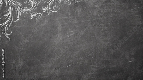 blackboard in the classroom for chalk. black gray blank background. chalkboard Generative AI