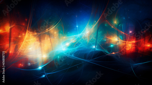 saturated color bioluminescent abstract professional background with saturated colors 8k. High quality photo