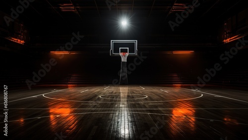 basketball court. sports arena. defocus at a distance
