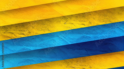 Abstract Textured Design: Yellow-Blue Fusion. Created with Generative AI