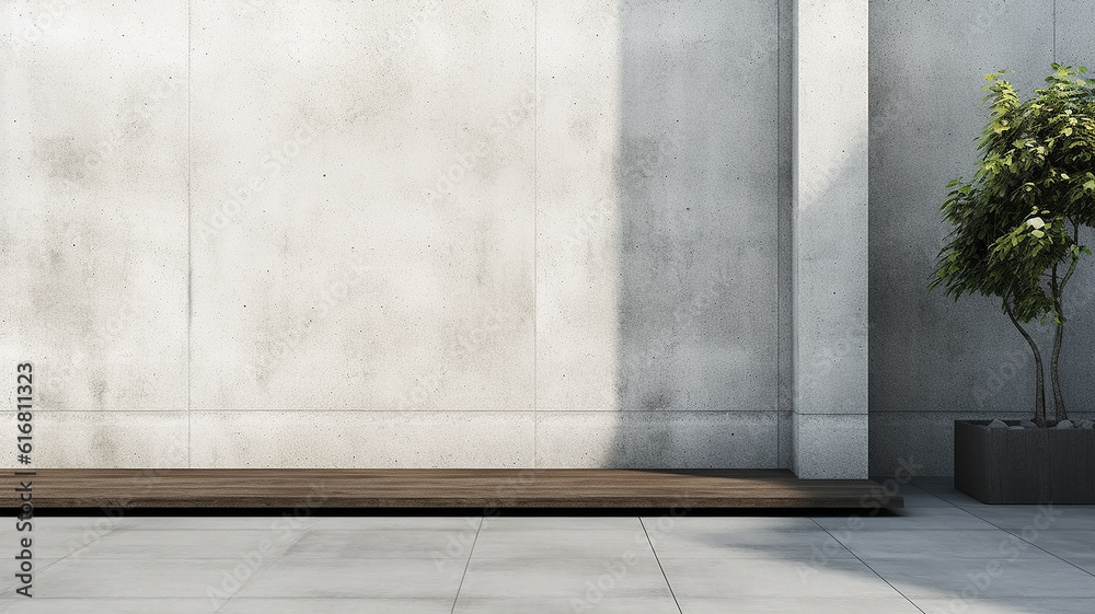 grey concrete wall blank background. Generative AI grey concrete wall blank background. Generative AI