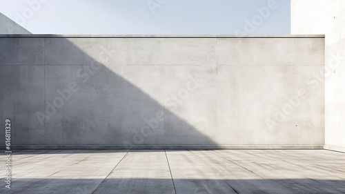 grey concrete wall blank background. Generative AI