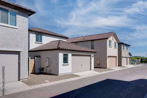 New residences, single-family homes with garages